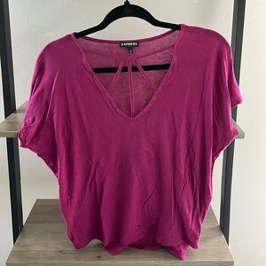 women's pink Express shirt, small